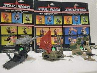 Star Wars Power of the Force Imperial Sniper,  Sand Skimmer,  Security scout potf 2
