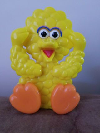 Vtg Tyco Big Bird Peek - A - Boo Sesame Street Wind Up Musical Toy 1990 