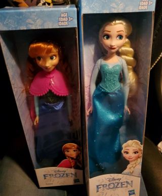 Disney Frozen Elsa & Anna Dolls 11.  5 