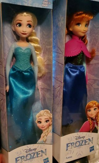Disney Frozen Elsa & Anna Dolls 11.  5 