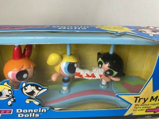 The Powerpuff Girls Trendmaster Cartoon Network Dancin Dolls Figure Set Box 2