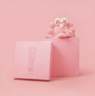 Kaws Bff Pink Plush Moma Limited Edition 3000 2019 Release Confirmed In Hand