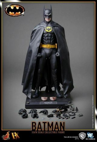 Hot Toys Batman Dx09 1/6 Scale Collectible 1989 Keaton Action Figure New/