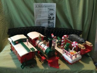 Bright Santaland Train Set,  Musical,  Forward/reverse,  Holiday Train Set.