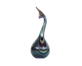 Charles Lotton Signed 1974 Art Glass Persian Water Sprinkler Vase