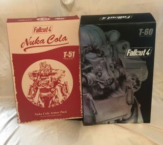 Threezero Fallout 4 T - 60 Power Armor Figure With T - 51 Nuka Cola Pack