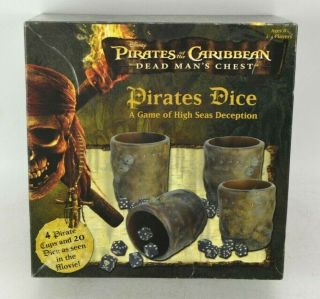 Pirates Of The Caribbean Dead Mans Chest Dice Game Of Deception Liar Dice
