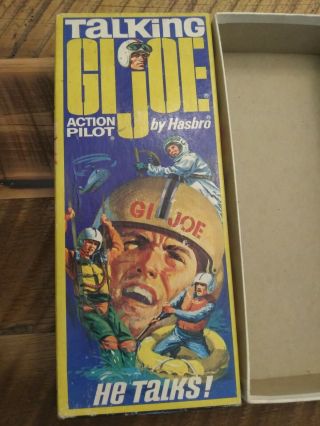 1964 - 1967 Gi Joe Action Pilot Box With Talking Gi Joe Instruction