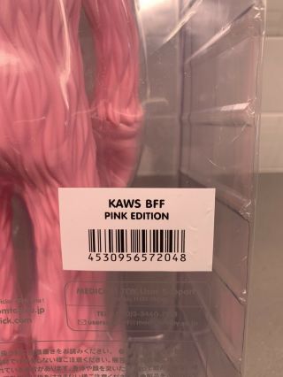 KAWS BFF - Open Edition Vinyl Figure Pink - Never Opened 3