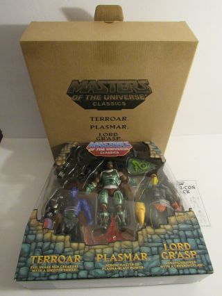Masters Of The Universe Classics Power - Con Terroar,  Plasmar,  Lord Gr’asp 3 Pack