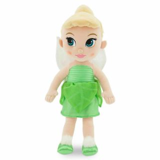 Disney Store Animator 13 " Tinker Bell Fairy Plush Toddler Toy Doll Peter Pan