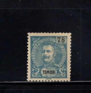 Timor 1898 - 1903 78a Dull Violet King Carlos Mh Sc 80