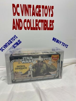 Vintage Kenner Star Wars Boxed Patrol Dewback Collector Series Afa 80,