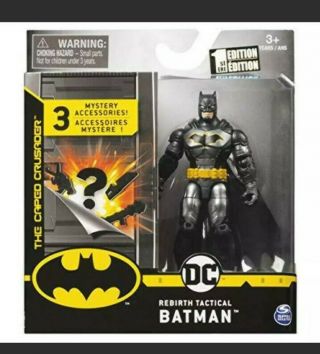 Dc Batman Rebirth Tactical Batman 4 - Inch Action Figure By Spin Master