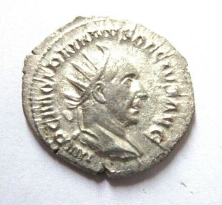 Silver - Antoninian Of Trajanus Decius Rv.  Uberitas Standing Left