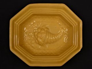 Extremely Rare American Antique 1800s Cornacopia Mold Yellow Ware