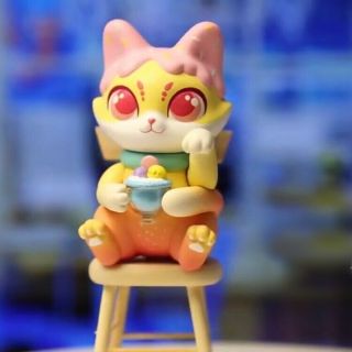 Moetch X Cassy Cat Drink Series Cocktail Pink Mini Figure Designer Art Toy Cute