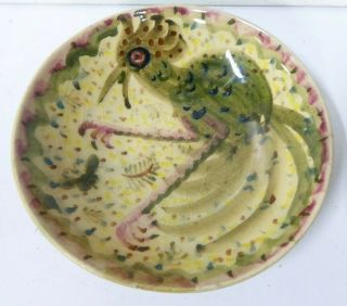 Neil Douglas Amb Boyd 1949 Australian Pottery Bowl Dish Hand Painted Bird