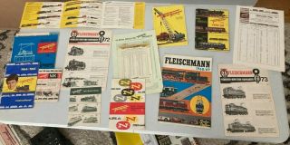 Fleischmann Train Catalogs,  Price Lists,  And Other Media