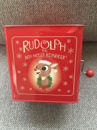 Gemmy 2013 Rudolph The Red - Nosed Reindeer Jack - In - The - Box Pre - Owned