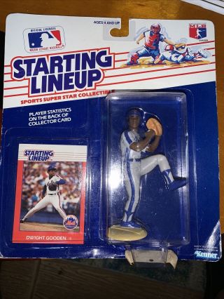 Starting Lineup Doc Dwight Gooden 1988 Action Figure Mlb Baseball Card Mets