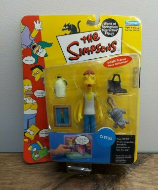 Playmates 2001 The Simpsons Wos World Of Springfield Series 7 Cletus Moc
