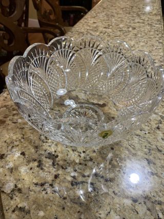 Waterford Crystal Seahorse 10 " Round Bowl “brand “