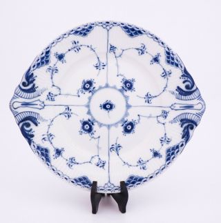 Platter 666 - Blue Fluted - Royal Copenhagen - Half Lace - 1st Quality