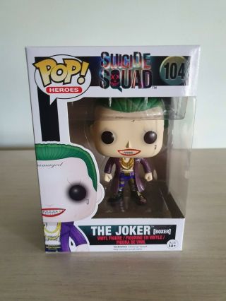The Joker Boxer 104 Suicide Squad Funko Pop Vinyl Postage