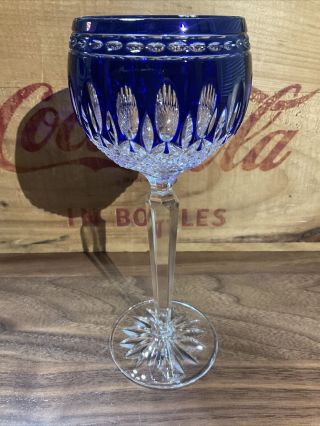 Hock Wine Clarendon Cobalt By Waterford Crystal Wine Goblet Cobalt Blue & Clear