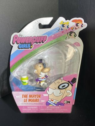 Powerpuff Girls The Mayor Figure Toy Cartoon Network Townsville Spin Master