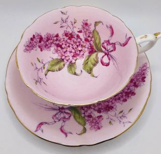 Reserved Paragon “lilac” Pink Cup & Saucer Cake Plate Ludlow Set,  Cottage Teapot