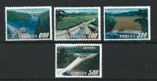 China Taiwan 1964 Sg 508 - 511 Shilmen Reservoir Mnh Cat £32