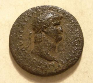 Nero Ae Dupondius Roman Coin