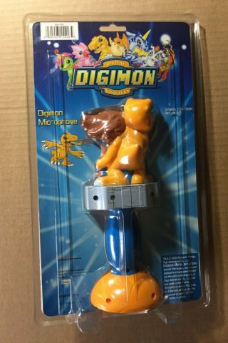 Digimon Digital Monsters Agumon Sound Effects Microphone Toy New/Sealed 2