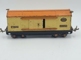 Lionel Prewar O Gauge No.  814 Automobile Furniture Freight Train Box Car