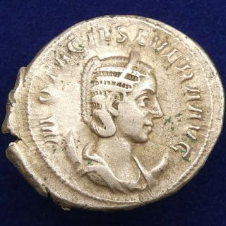 Roman Imperial,  Otacilia Severa (244 - 249 Ad).  Ar Antoninianus,  Rome.