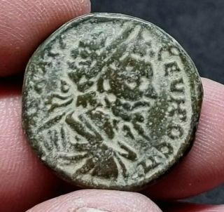 Extremely Rare Ancient Roman Bronze Coin Provincial Severus.  8,  8 Gr.  23 Mm