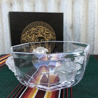 Versace By Rosenthal Medusa Lumeiere Crystal Bowl