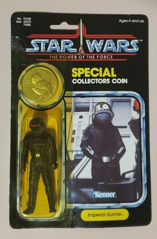 1984 Vintage Kenner Star Wars Potf Power Of The Force Imperial Gunner Opened