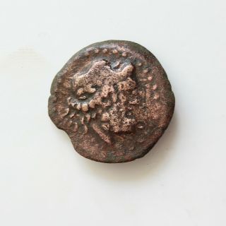 Sicily,  Bronze,  Akragas,  After 210 Bc,  Ae23 Mm 5,  3g Laureate Head Of Zeus,  Eagle