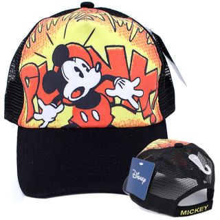 Disney Mickey Mouse Vintage Baseball Cap Mesh Back Adjustable Hat