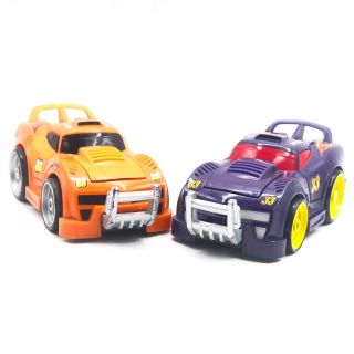 Fisher Price Shake N Go Racers Purple And Orange Rally Cars 2005