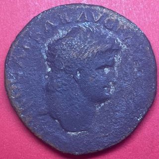 Nero Ae As (minted 62 - 68ad),  Roman Empire,  9.  27g Ric 605