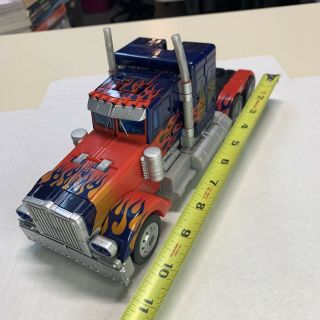 Vintage Transformers Movie Masterpiece Takara Optimus Prime Toy Truck 11” Long