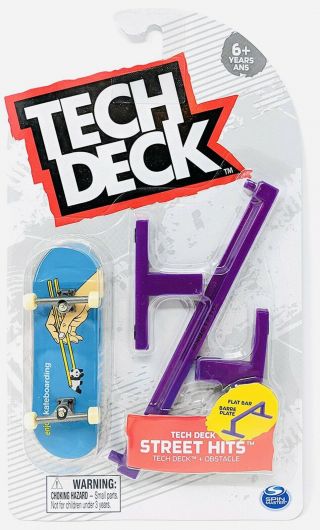 Tech Deck Enoji Fingerboard & Flat Bar