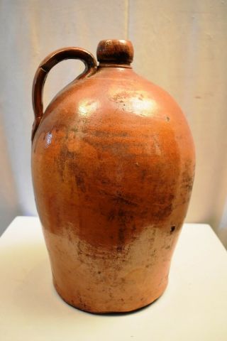 Antique Stoneware Spirit Flagon Jar Bellarmine Salt Glazed Pottery Jug Crocks "