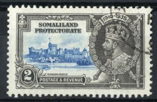 Somaliland 1935 Silver Jubilee 2a Kite And Vertical Log Variety Very Fine