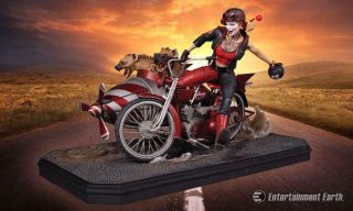 Dc Direct Gotham City Garage Harley Quinn Deluxe Statue 1000 Limited Bud & Lou