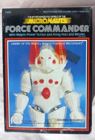 Mego Micronauts Force Commander Old Stock 1977 71035